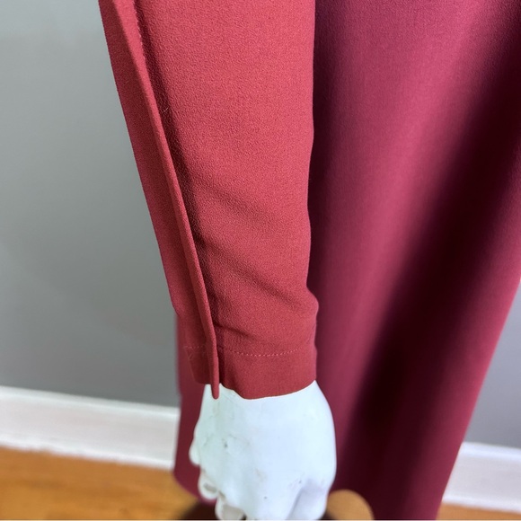 See by Chloe dress Medium minimalist rust secretary monochrome coquette office - Picture 7 of 14